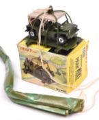 Dinky Toys Austin Para-Moke (601). In olive green, complete with skid and parachute. Boxed, minor