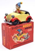 A Morestone Noddy and his Car (large). In yellow and red with traditional metal Noddy figure. Boxed,