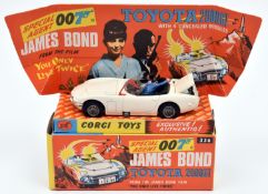 Corgi Toys James Bond Toyota 2000GT (336). In white with black interior, complete with both figures.