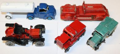 3 late 1940's/early 50's die-cast vehicles by British and Israeli manufacturers. 3x Morestone, one a