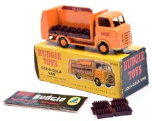 Budgie Coca-Cola Van No.228. A Commer truck in deep orange and red Coca-Cola livery, deep orange