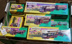 10 Corgi 1/50 Showmans range. Including (161010) Scammell Highwayman crane set John Crow, (06601)