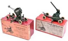 2 Britains Military. Mobile Searchlight (1718). 2 Pounder Anti-Aircraft Gun (1717). Both boxed,