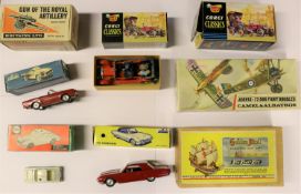 8 Various Makes. 2 Solido, Ford Thunderbird in deep red with light brown interior. Plus a Renault