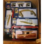 14 Bachmann / Scenecraft 'OO' gauge Lineside Buildings. Including Wooden carriage shed. 2x