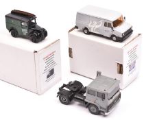 3 White Metal Commercial Vehicles by Roxley Models etc. Roxley: Morris Z van RX146, in Post Office