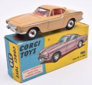 Corgi Toys Volvo P.1800 (228). Example in beige with red interior, dished spun wheels and black