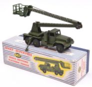 Dinky Supertoys Missile Servicing Platform Vehicle (667). In olive green, complete with legs intact.