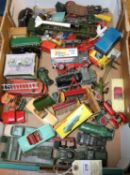 25+ Dinky various including military, cars and commercials. Included is a quantity of Britains and