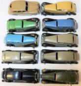 10 Dinky Toys. Including; Standard Vanguard. Vauxhall. Rolls Royce. Daimler. Armstrong Siddeley,