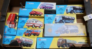 10 Corgi Classics. Including; (27601) Atkinson 8 wheel truck and trailer, (27201) 2x Atkinson