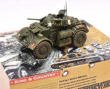 King & Country Staghound Armoured Car DD060. Boxed, complete with packing. Contents VGC-Mint £100-