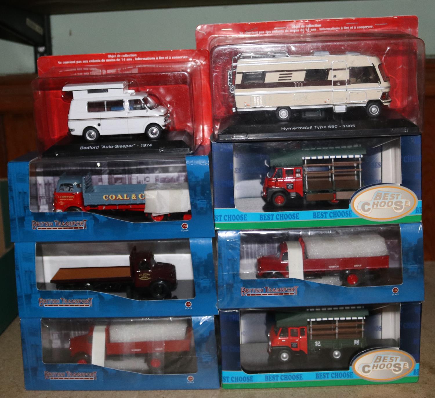 A quantity of Various Makes. 2x Oxford 1:43 scale Weymann Fanfare coaches: Southdown and South Wales