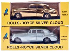 2 Budgie No.102 Rolls Royce Silver Cloud. An example finished in light metallic blue with silver