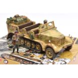 King & Country Prime Mover SdKfz 11 Series Medium Half-Track. WS52A. Boxed, with packing, minor