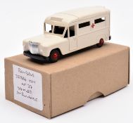 Zebra Toys No.107 Daimler Ambulance, In cream, with black interior, small red wheels with black