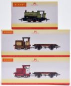 3 Hornby 'OO' gauge Industrial Locomotives. 2x Ruston & Hornsby 48DS 0-4-0 diesel locomotives with