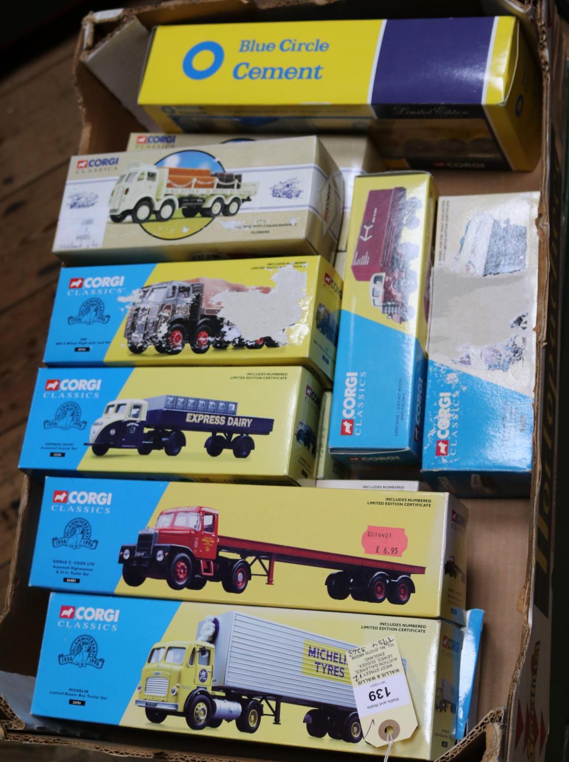 12 Corgi Classics and a Modern Haulers including; (75902) Leyland DAF Blue Circle, (21401) AEC box