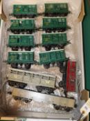 26 Hornby O gauge items. Including; an M Series 0-4-0 clockwork tender loco, 45746, with boxed