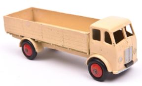 Dinky Toys Leyland Forward Control Lorry (25r). An example in cream with red wheels and black tyres.