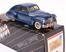 Western Models 1941 Buick Century Model 66S Sedanet (WMS67). In dark blue with cream interior and
