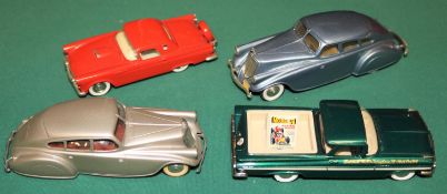 4 Brooklin Models 1/43 scale 1933 Pierce Arrow Silver Arrow metallic blue ,light colour interior,