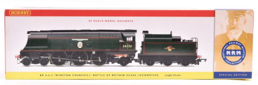 Hornby Hobbies BR 4-6-2 Battle of Britain Class 'Winston Churchill' (R.2385). RN34051. In lined