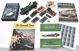 A quantity of Vanwall related items. 'The Vanwall Story by Louis Klemantaski & Michael Frostick,