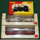A Hornby OO gauge SDJR Class 3F 0-6-0T locomotive, 24, in unlined black livery. Together with an EFE