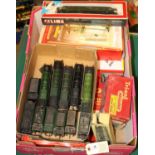 A quantity of OO gauge railway by Tri-ang, Hornby, etc. Including 8x locomotives; a Flying Scotsman,