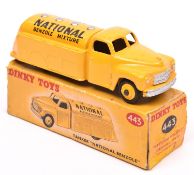 Dinky Toys Studebaker Petrol Tanker 'National Benzole Mixture (443). In bright yellow livery with