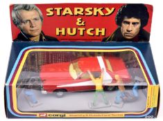 Corgi Starsky & Hutch Ford Gran Torino (292). In bright red with white flash, yellow interior,