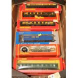 15x OO gauge railway items mainly by Hornby. Including 2x BR diesel locomotives; a Class 25 Bo-Bo,