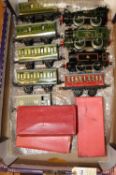 26x O gauge tinplate items by Hornby. Including 3x locomotives; 2x No.1 Special Southern 0-4-0T