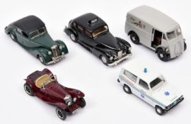 Sun Motor Co 1/43 scale 1950 Humber Super Snipe police car ,black with silver bumpers and wheel