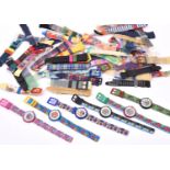Swatch watches. Vintage stock from a salesman's supply. Including; 6x Flik Flak children's