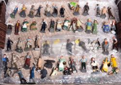 Quantity of Britains farm figures. Many types, variations, colours. Including Shepherds, farmer,