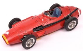 A CMC 1:18 scale Maserati 250F 1957. In red with grey & blue seat and detailed cockpit. RN 1. VGC,