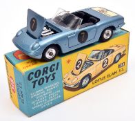 Corgi Toys Lotus Elan S2. (318). An example in light metallic steel blue with black interior, 'I'