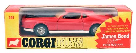 Corgi Whizzwheels James Bond 'Diamonds Are Forever' Ford Mustang Mach 1 (391). In red with black