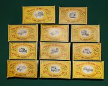 11 Matchbox Models of Yesteryear in early matchbox style boxes with line drawings. Including; No.