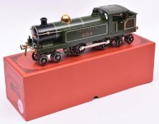 An Ace Trains O gauge Southern Railway 4-4-4T (ESG/1), 604, in lined green livery. For 3-rail