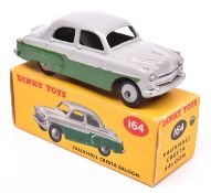 Dinky Toys Vauxhall Cresta Saloon (164), In light grey and dark green with light grey wheels with