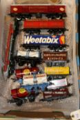 12x O gauge tinplate freight wagons. All well constructed and finished modern reproductions of