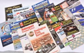 15 Motor Racing Official Programmes from the 1960s,70s and '80s. Including RAC European Grand Prix