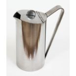 An Italian stainless steel lidded jug designed by Gio Ponti for Fratelli Calderoni, manufacturer's