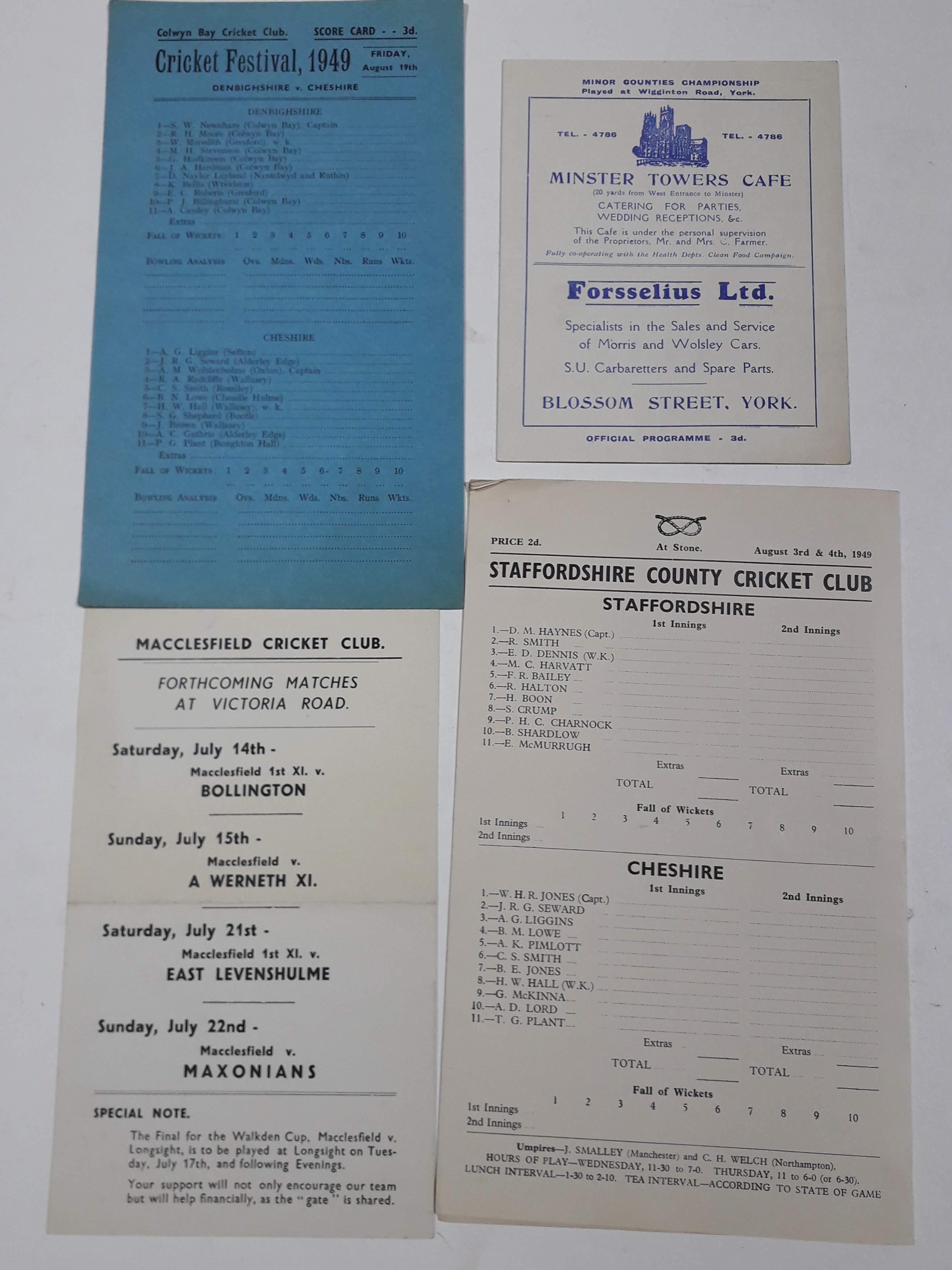 A quantity of cricket and football ephemera including s 25 page scrap book album comprising mainly - Image 3 of 14