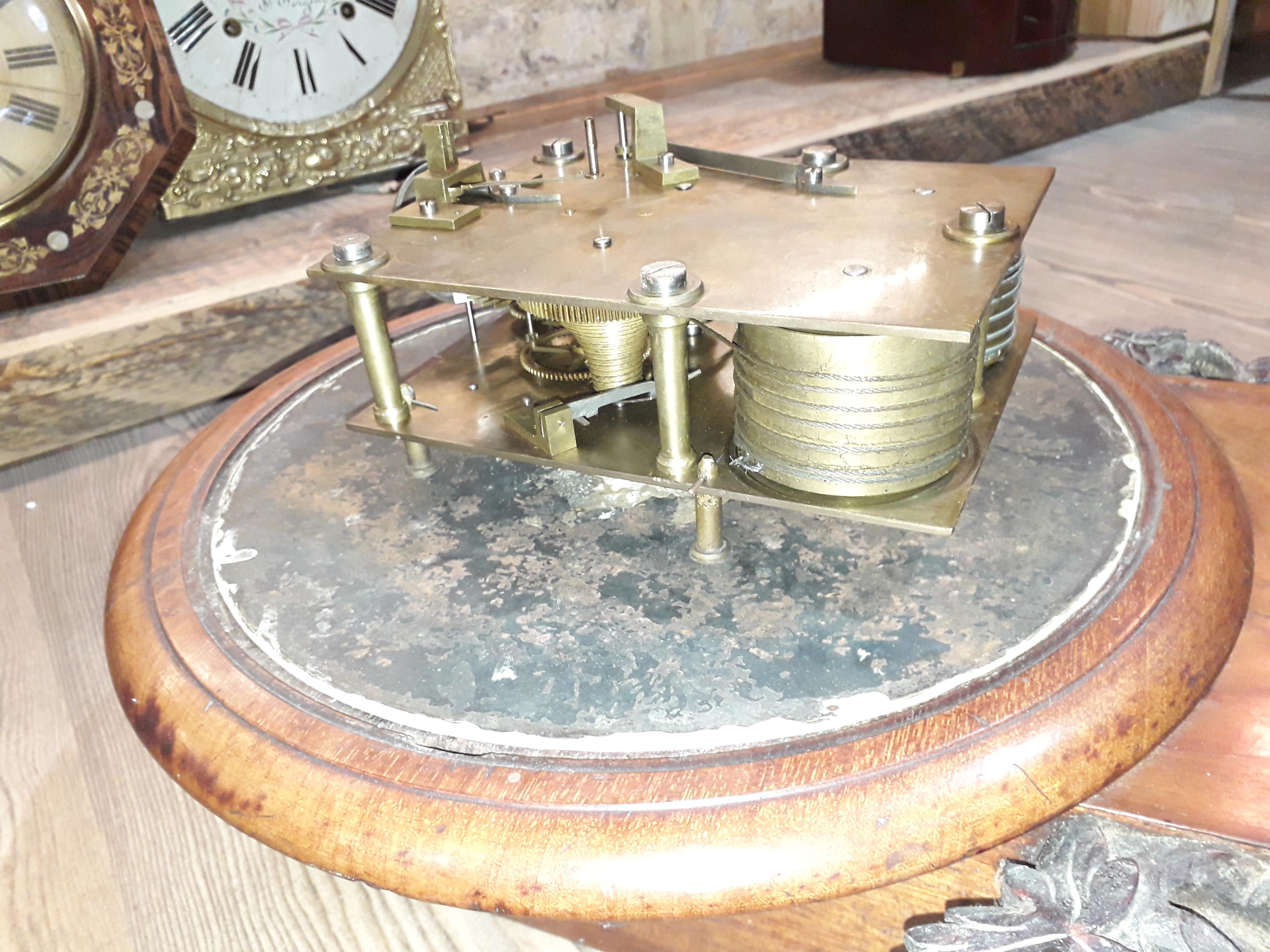 A 19th century drop dial double fusee wall clock, the 12" dial signed Whitmore & Son Northampton, - Image 8 of 11