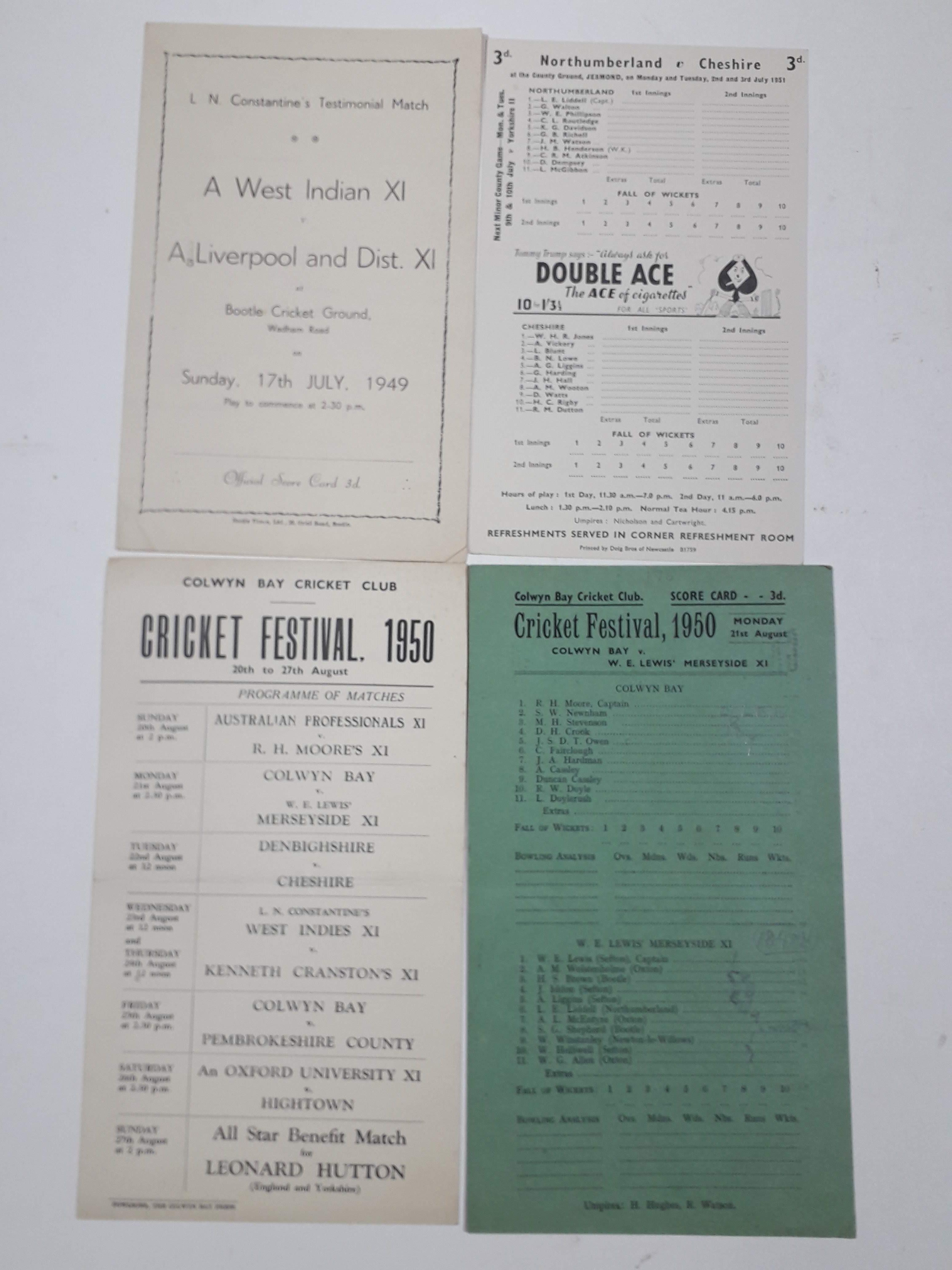 A quantity of cricket and football ephemera including s 25 page scrap book album comprising mainly - Image 2 of 14