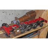 A part built 5 inch gauge Firefly GWR tank engine designed by Martyn Evans, 80 percent complete,